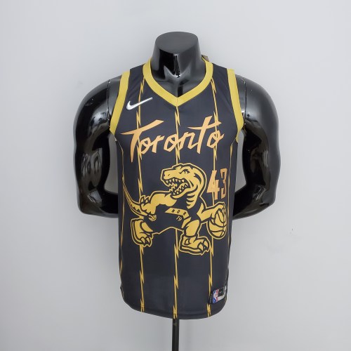 Pascal Siakam Toronto Raptors 2022 City Edition Swingman Jersey Black Gold