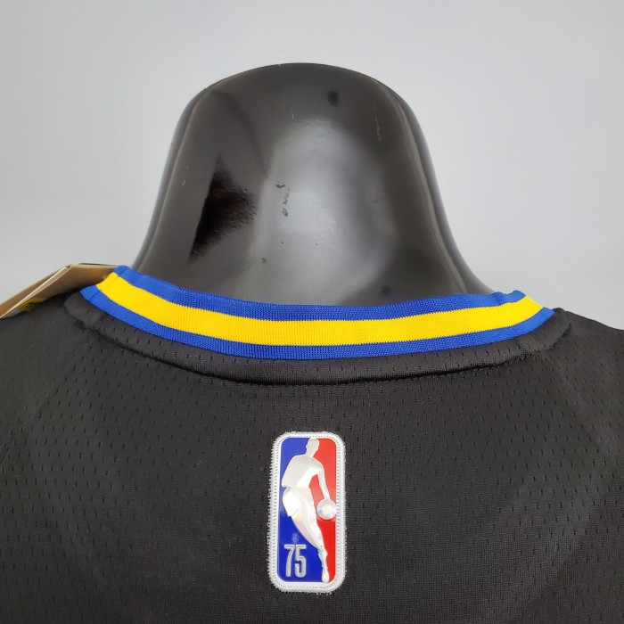 Stephen Curry Golden State Warriors 75th Anniversary Swingman Jersey Black