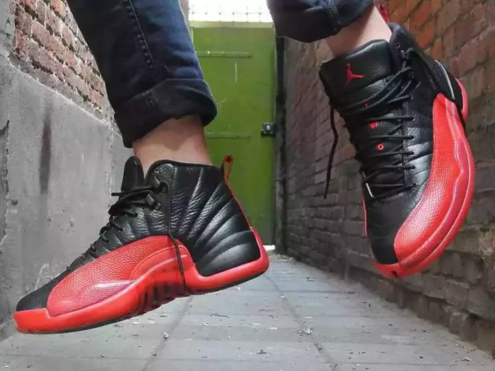 Air Jordan 12 Retro Flu Game Black Red 2016 (130690-002)
