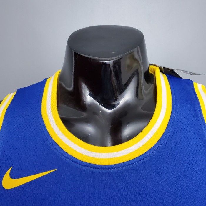 Stephen Curry Golden State Warriors Tram Version Swingman Jersey Retro Blue