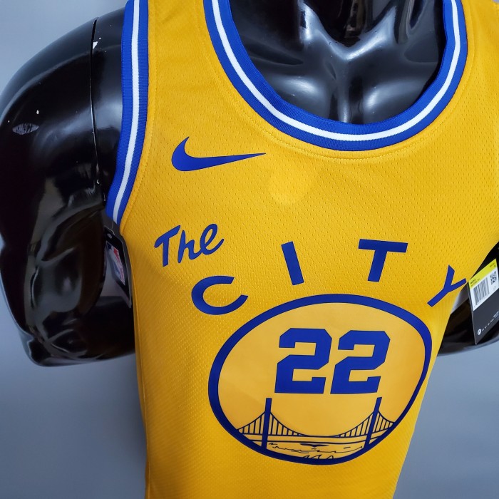Andrew Wiggins Golden State Warriors Tram Version Swingman Jersey Yellow