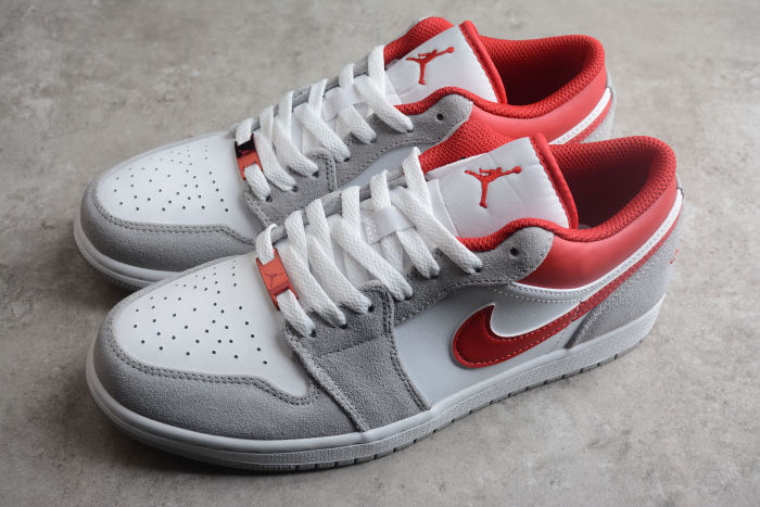 Air Jordan 1 Low SE Light Smoke Grey Gym Red DC6991-016