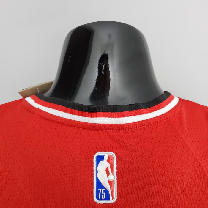 Michael Jordan Chicago Bulls 75th Anniversary 2022 Swingman Jersey Red
