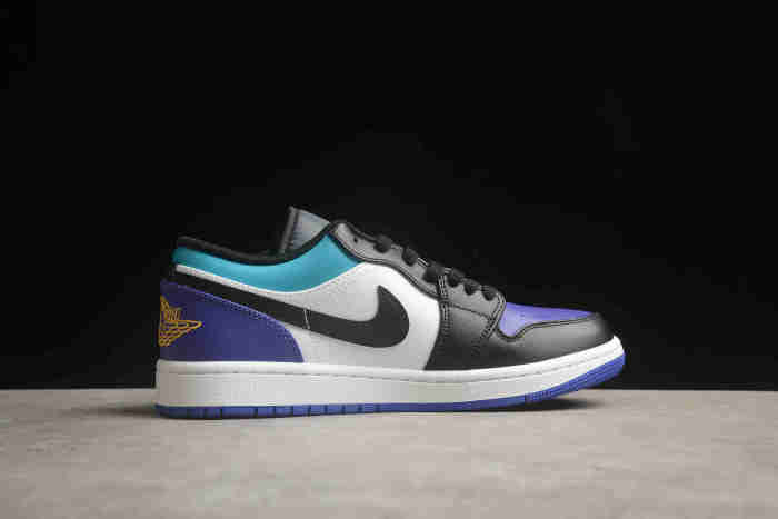Air Jordan 1 Low White Black Bright Concord 553558-154