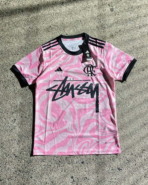 Stussy x Flamengo Pink Jersey Special Edition