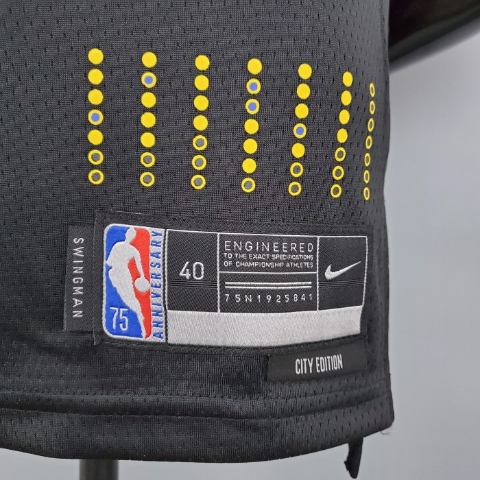 Klay Thompson Golden State Warriors 2022 75th Anniversary Swingman Jersey Black