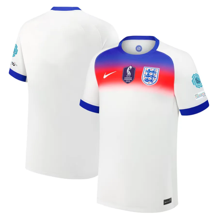 England Women's Team Euro 2025 Home Long Sleeve Player Version Man Jersey