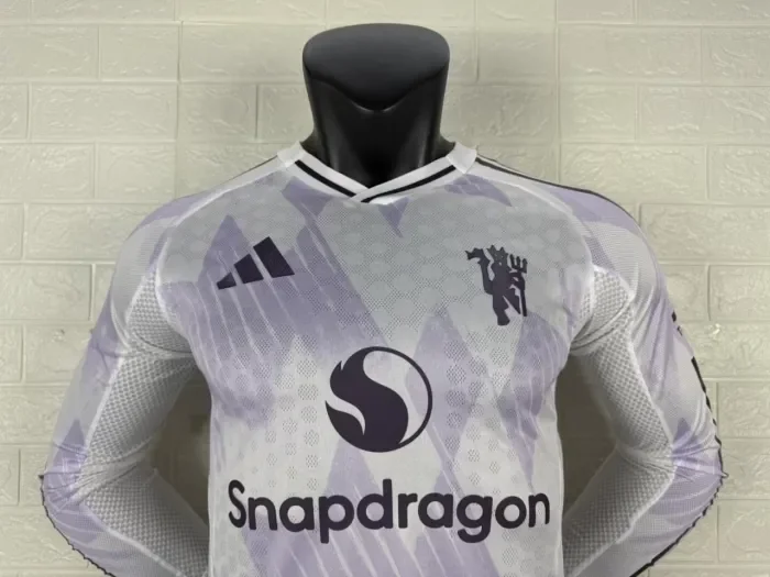 Manchester United Away Long Sleeve Player Jersey 25/26