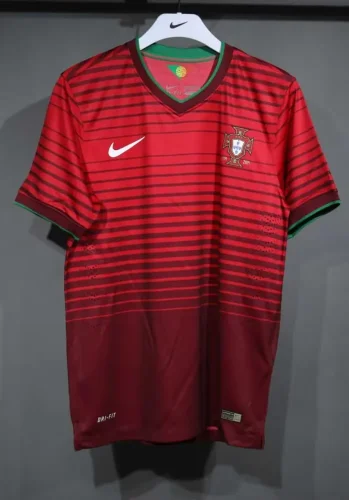 Portugal Home Player Version Retro Jersey 2014
