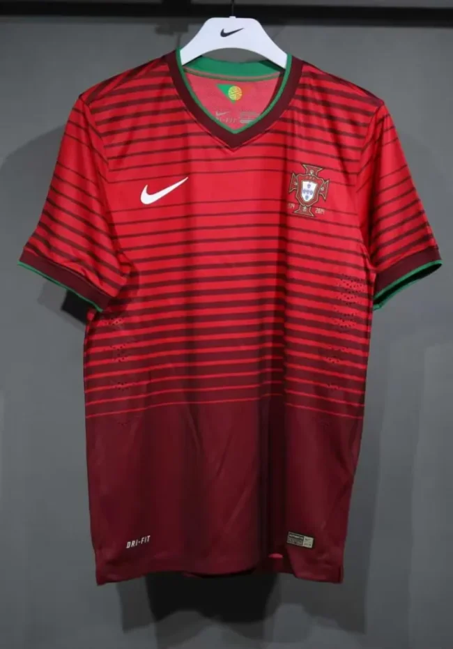 Portugal Home Player Version Retro Jersey 2014