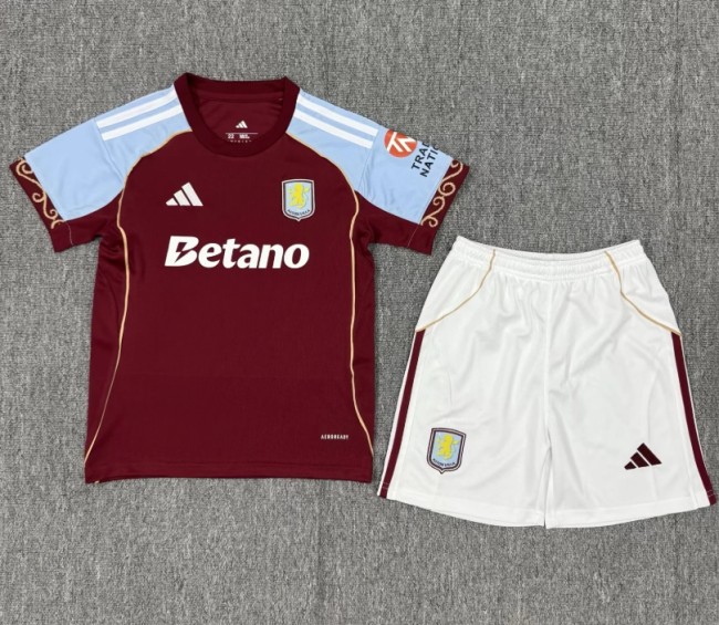 Aston Villa Home Kids Suit 25/26