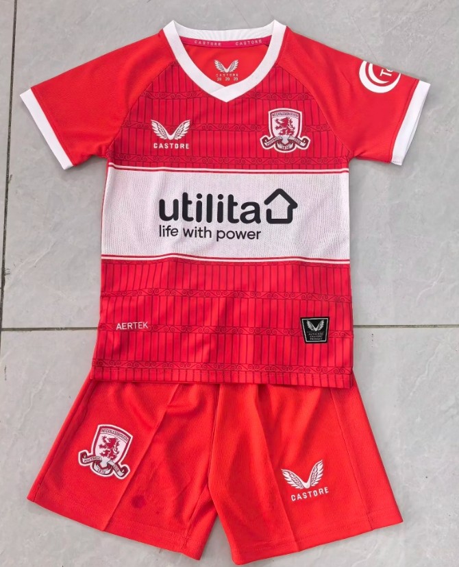 Middlesbrough Home Kids Suit 25/26