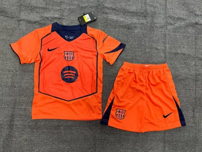 Barcelona Third Kids Suit & Socks 25/26