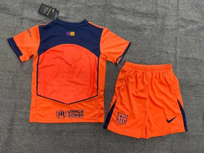 Barcelona Third Kids Suit & Socks 25/26
