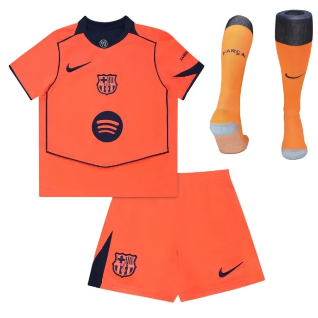Barcelona Third Kids Suit & Socks 25/26