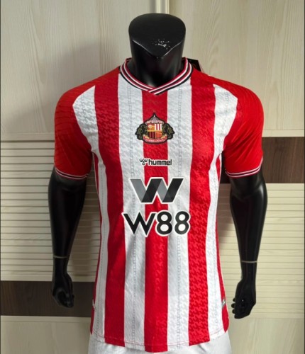Sunderland Home Player version Man Jersey 25/26