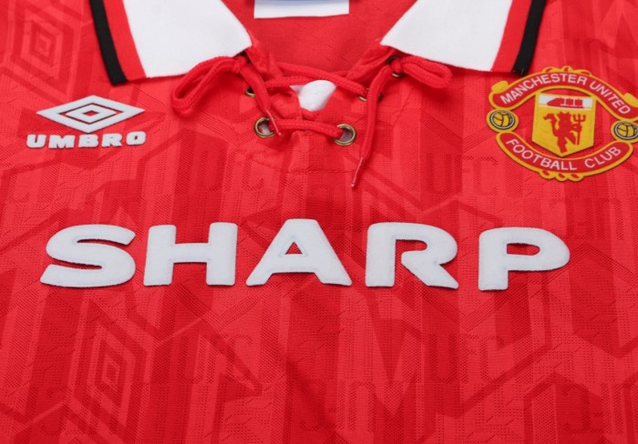 Manchester United Home Retro Kids Jersey 1992/94