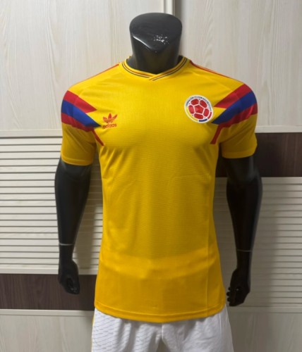 Colombia 2025 Home Player Edition Classic Retro Men Jersey