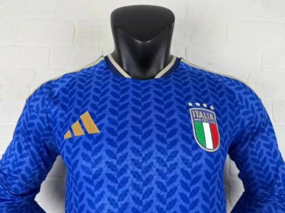 Italy 2026 World Cup Home Player Long Sleeve Men Jersey