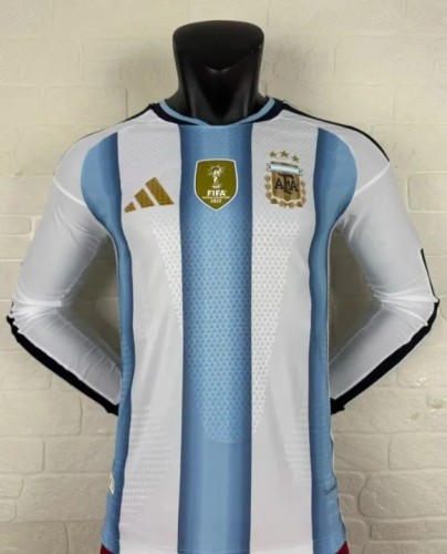 Argentina 2026 World Cup Home Player Long Sleeve Men Jersey