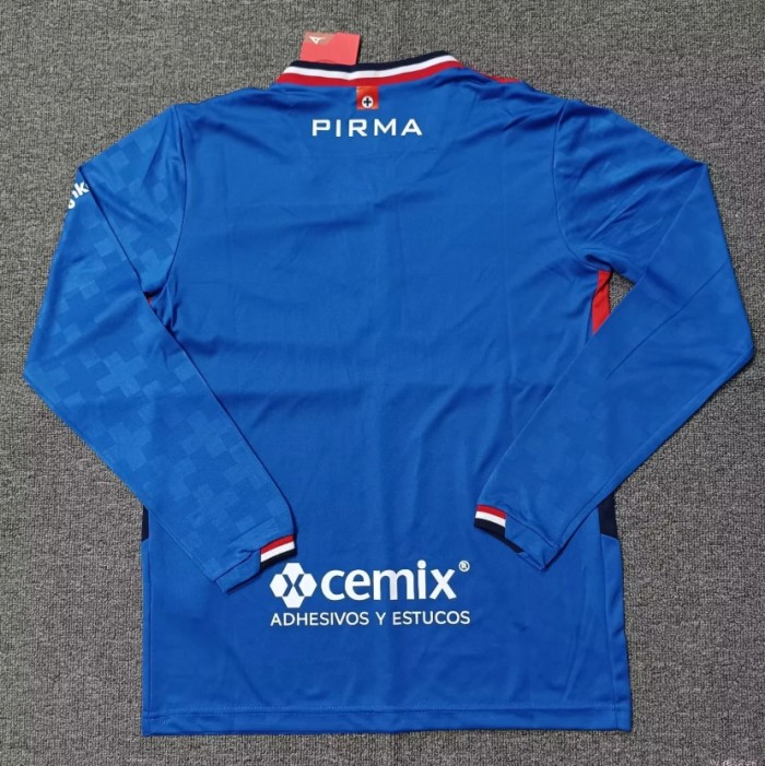 Cruz Azul Home long sleeve Man Jersey 25/26