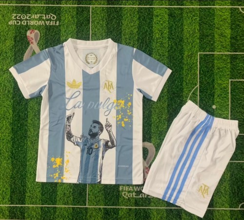 Argentina Messi commemorative edition Kids Suit
