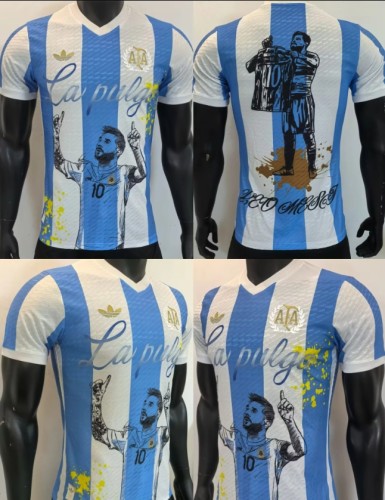 Argentina Messi commemorative edition Men Player Version Jersey