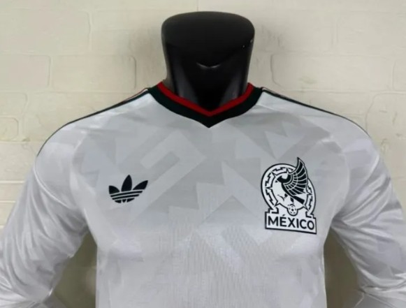 Mexico 2026 World Cup Away Player Long Sleeve Men Jersey