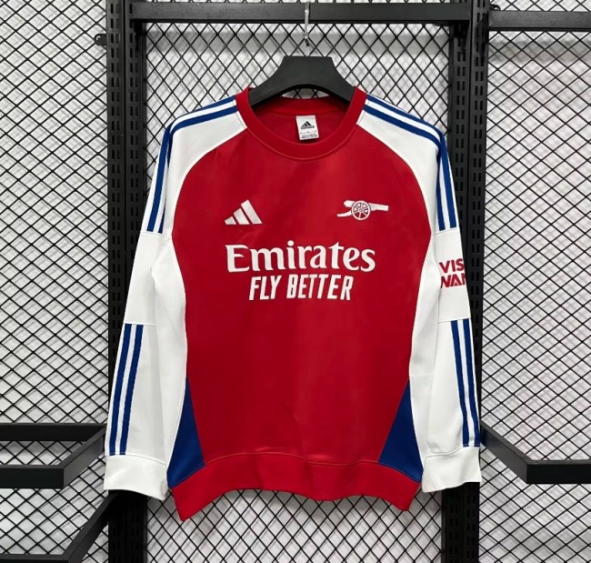 2025 Arsenal navy long sleeve padded sweater S-4XL