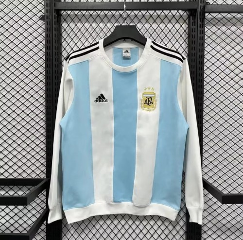 Argentina navy long sleeve padded sweater S-4XL