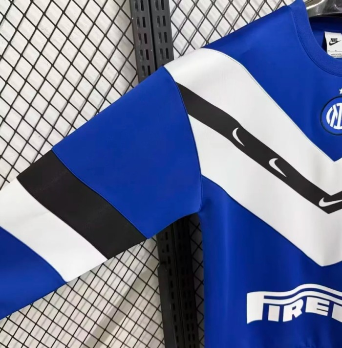 2025 Internazionale Milano navy long sleeve padded sweater S-4XL