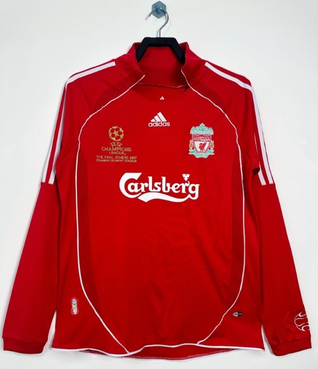 Liverpool Home Retro long sleeve Jersey 06/08