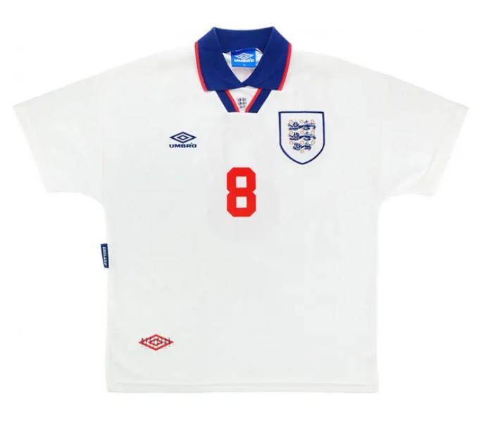England Retro Home Jersey 1993-95