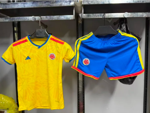 Colombia 2026 World Cup Home Kids Suit & Socks