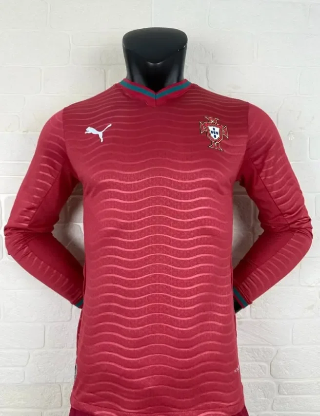 Portugal 2026 World Cup Home Player Version Men long sleeve Jersey
