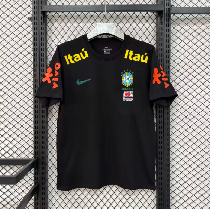 Brazil CBF Training Cotton T-Shirt