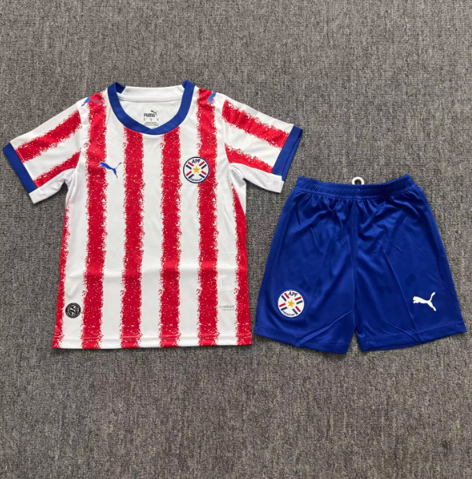 Paraguay 2026 World Cup Home Kids Suit