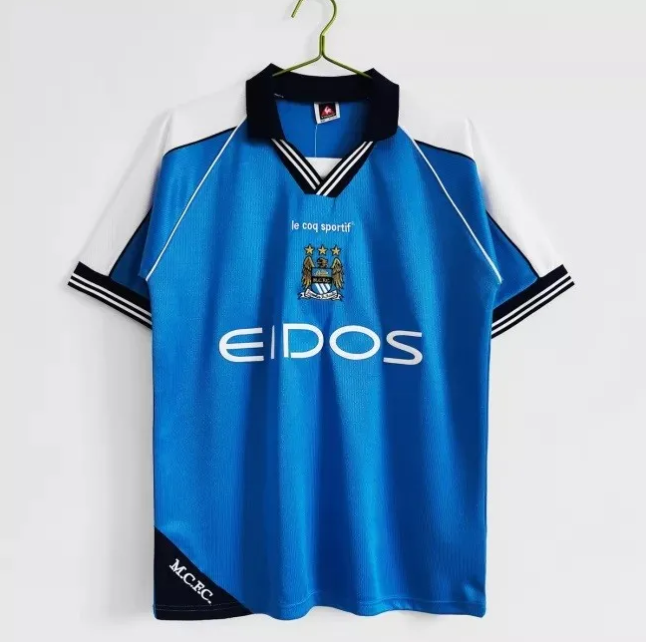 Manchester City Home Retro Jersey 99/01