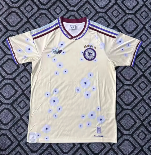 Germany National Team 2026 World Cup Floral Retro Jersey, Men's Casual Football Fan Shirt