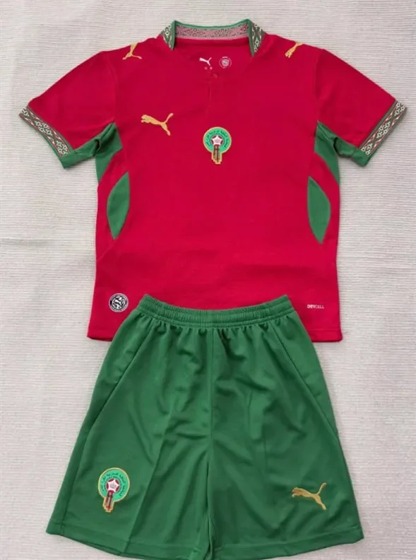 Morocco 2026 World Cup Home Kids Suit