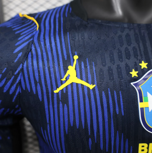 Brazil 2026 World Cup Away Player Long Sleeve Man Jersey