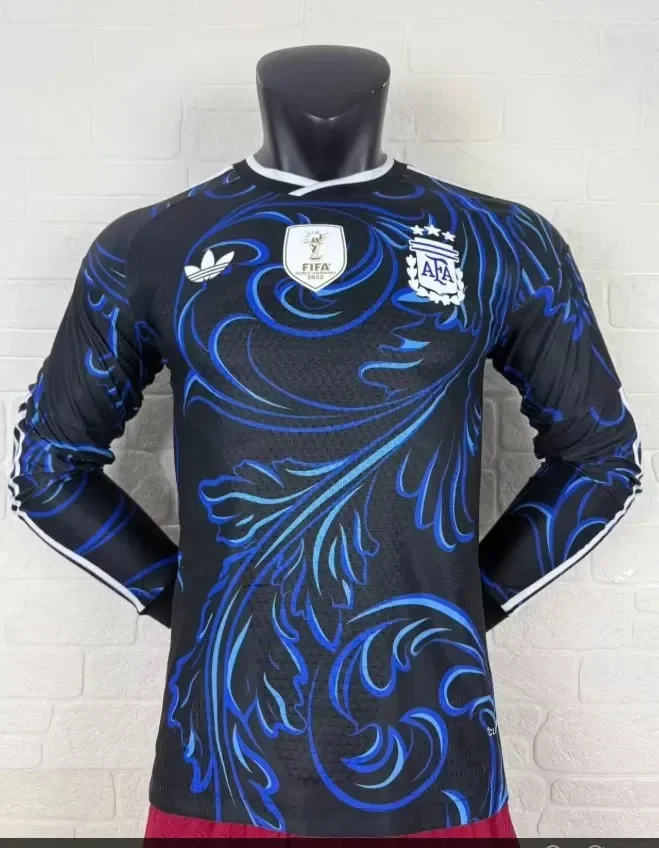 Argentina 2026 World Cup Away Player Long Sleeve Men Jersey