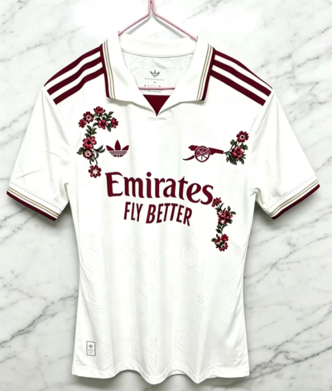 Arsenal Third Man Jersey 25/26 | Handcrafted Floral Embroidery