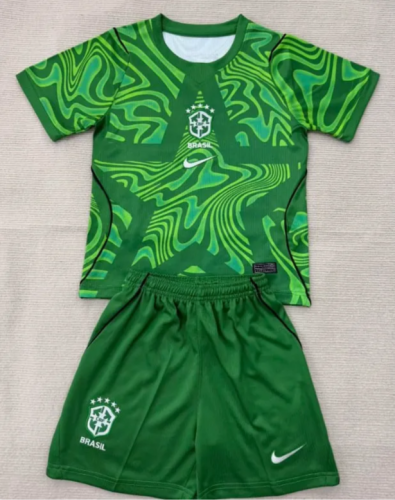 Brazil 2026 World Cup Goalkeeper Kids Suit