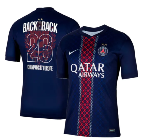 Paris Saint Germain Home Champions of Europe 2026 Men Jersey