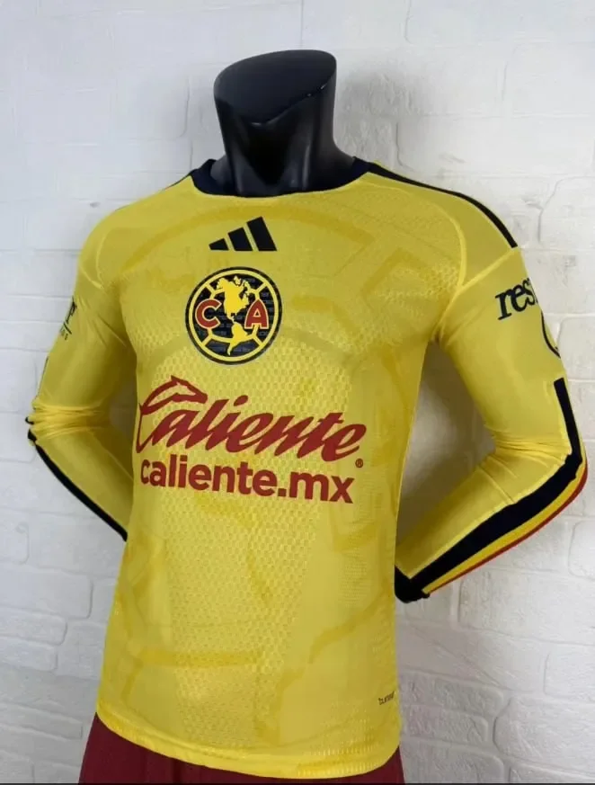 Club America Home Men Player Long Sleeve Jersey 26/27