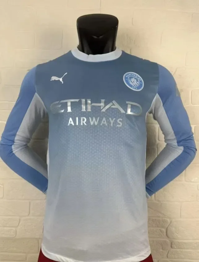 Manchester City Home Player Long Sleeve Men Jersey 26/27