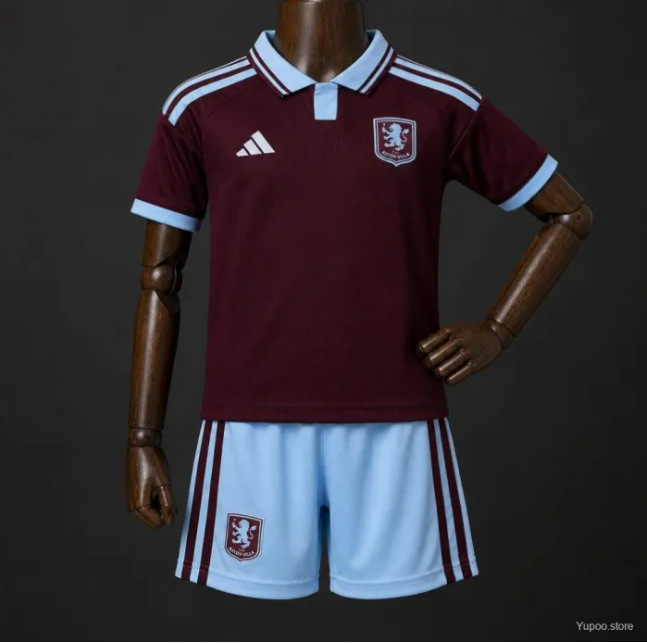 Aston Villa Man Home Kids Suit 26/27