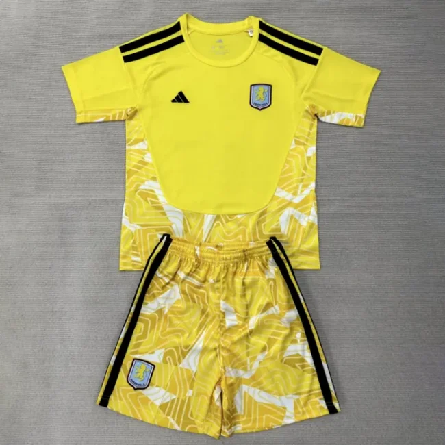 Aston Villa Man Yellow Goalkeeper Kids Suit 26/27