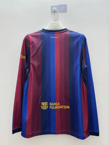 Barcelona Home Men Long Sleeve Jersey 26/27